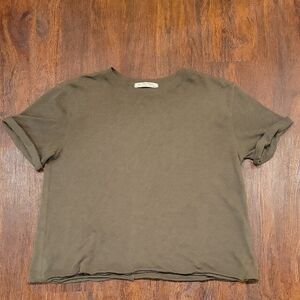 We The Free Oversized Tee Roll Sleeve